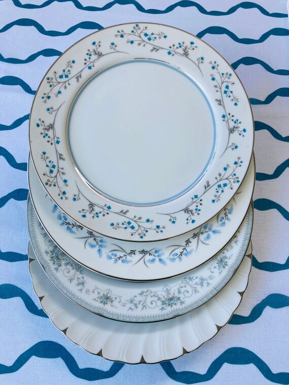 Vintage China Dinner Mismatched Plates Mix and Match Dinner Etsy
