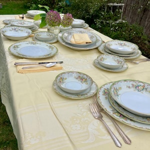 Vintage Fine China Set Made in Japan Cresent China Company Service for 6 People Beautiful Set