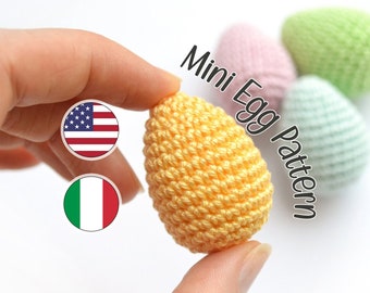 Mini Egg Crochet PATTERN for Easter decor and gifts