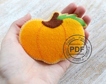 Felt Pumpkin Toy Sewing Pattern: DIY Autumn Decor (PDF Pattern)