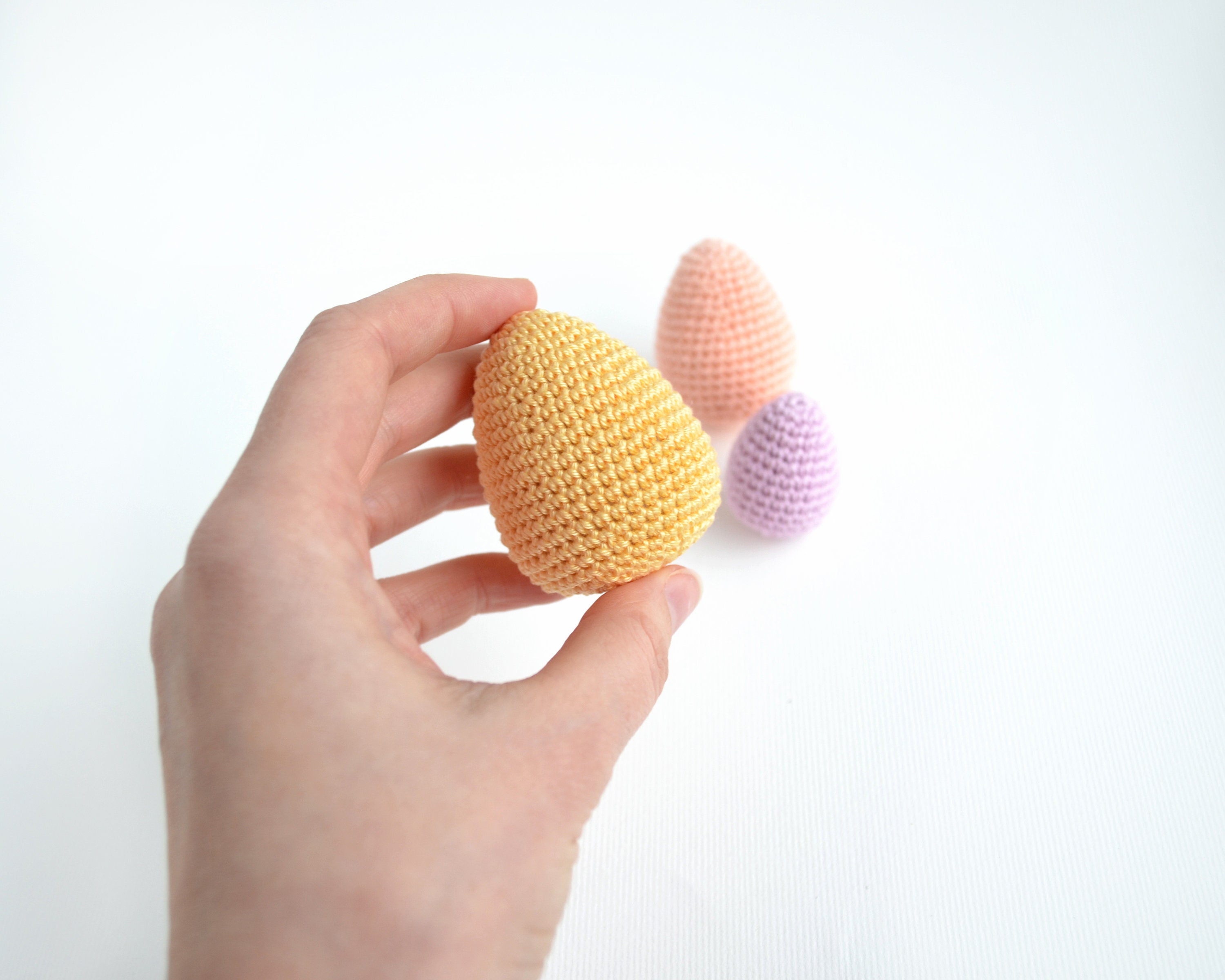 Easter Eggs Crochet PATTERN Pdf . Easy Egg Decorations . Play - Etsy