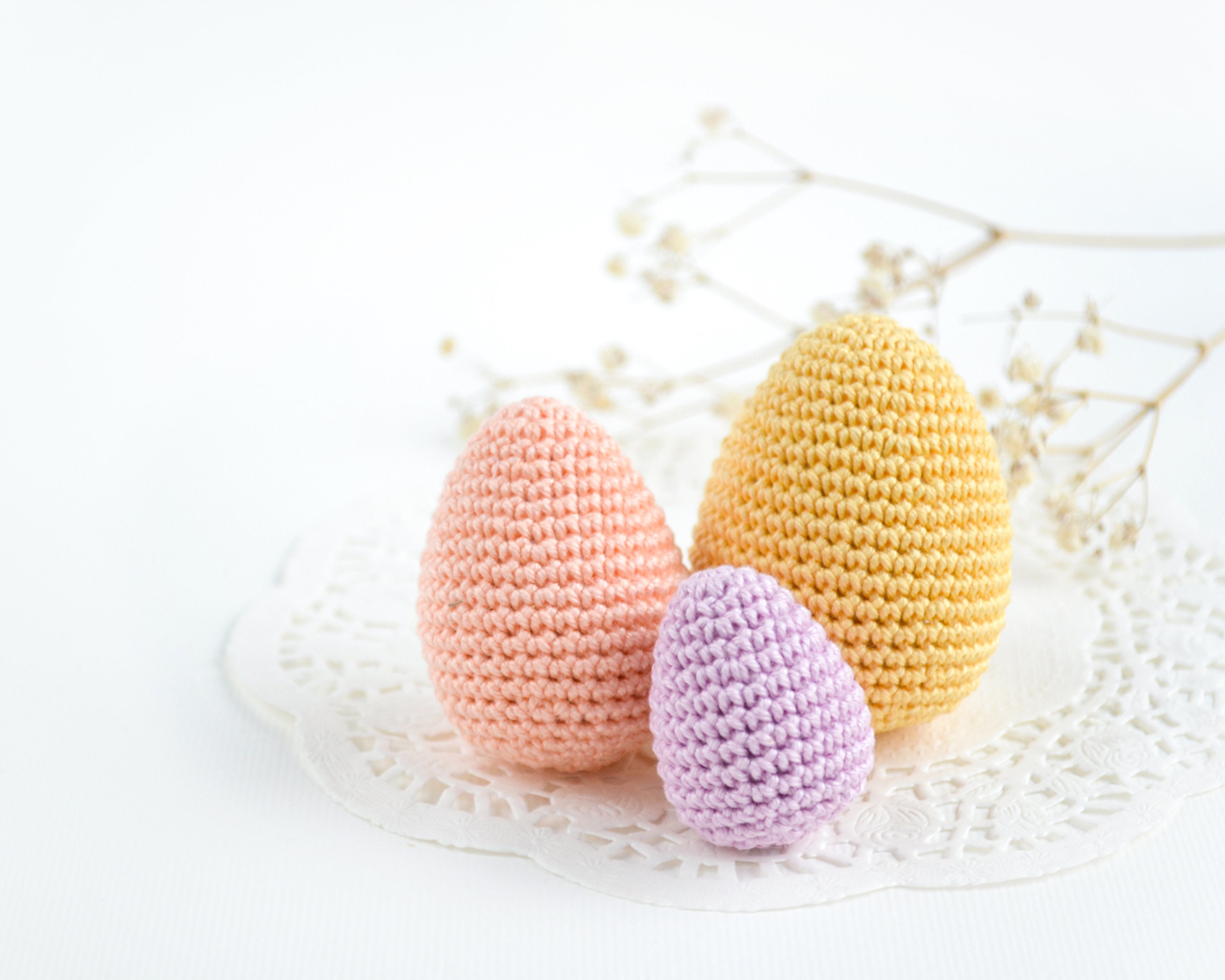 Easter Eggs Crochet PATTERN Pdf . Easy Egg Decorations . Play Food Egg ...