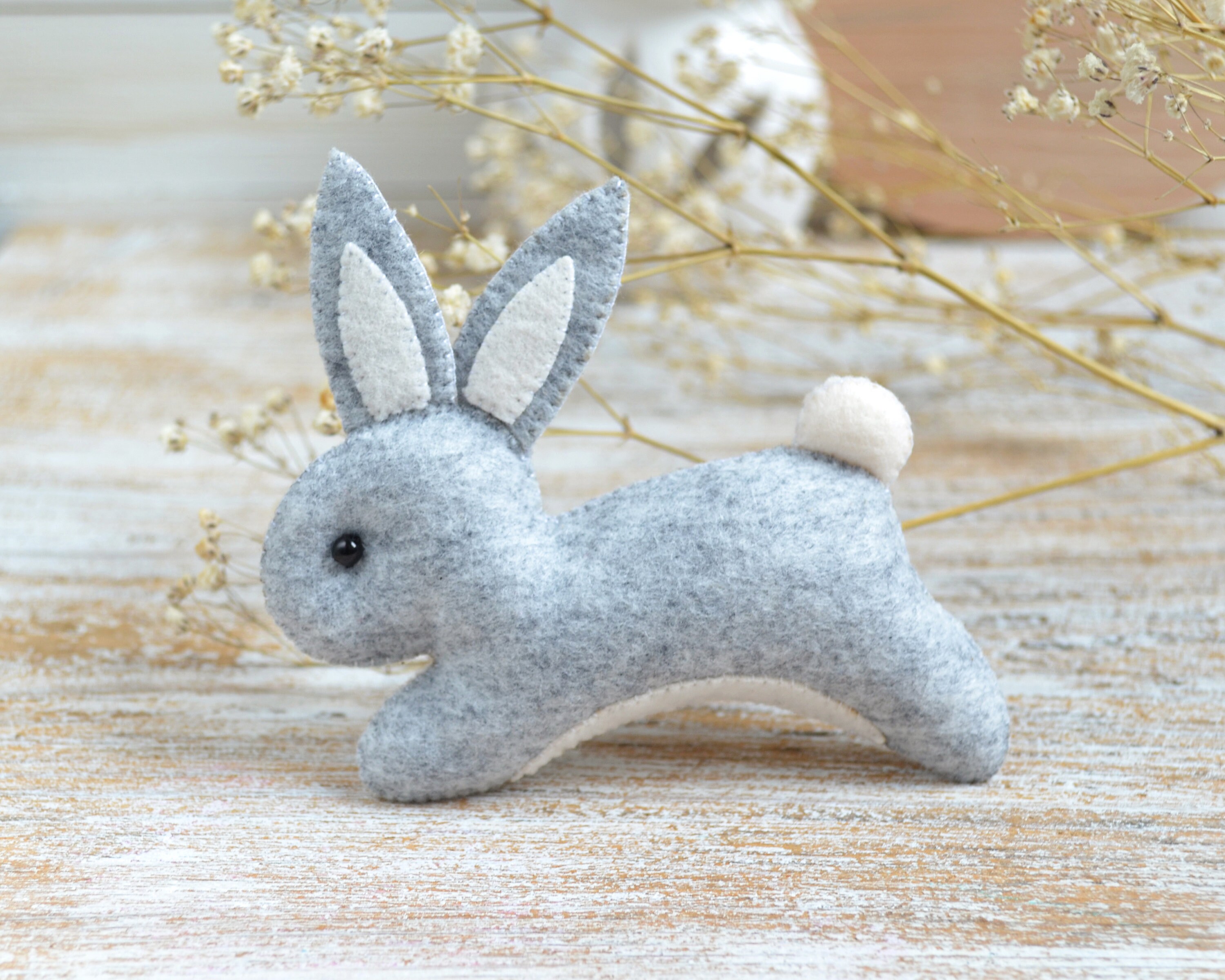 Easter Bunny Felt Toy PATTERN Pdf Digital File . Easter Favors | Etsy