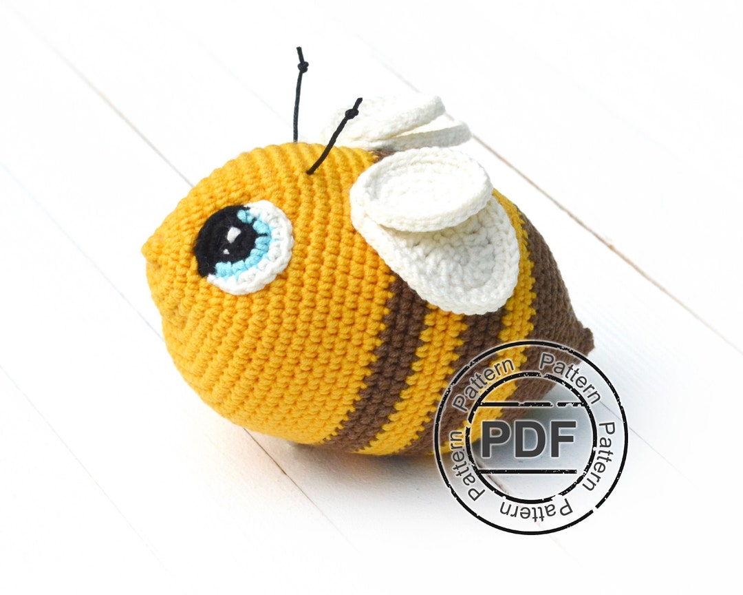 Crochet Bee PATTERN Digital File . Bumble Bee Plush Toy . Bee Baby ...