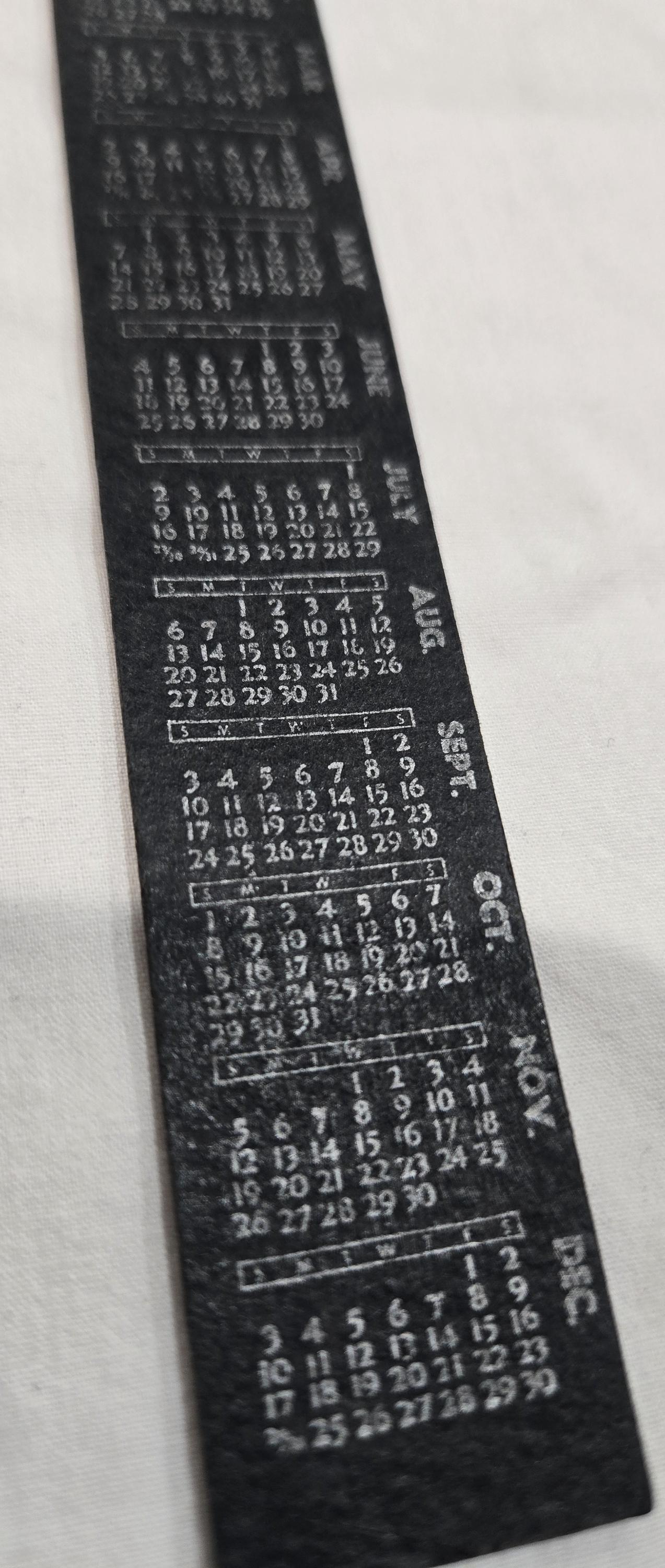 Vintage Ruler 6 Inches 1950s Calendar on the Back Black Silver - Etsy