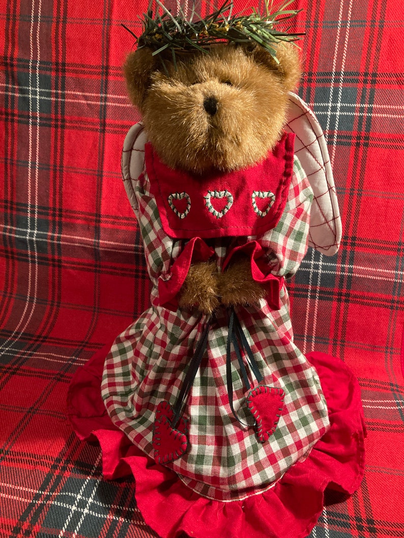 Boyds Bear Christmas Tree Topper Angle Etsy