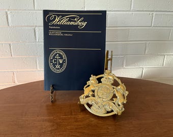 Colonial Williamsburg Brass Trivet King Arm