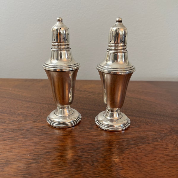 Sterling Silver Salt and Pepper Shakers Etsy