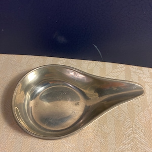 Colonial Williamsburg  Steiff Pewter Pipe holder Pap Boat