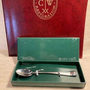 Colonial Williamsburg Flatware Shell Pattern Kirk Stieff Infant Feeding Spoon