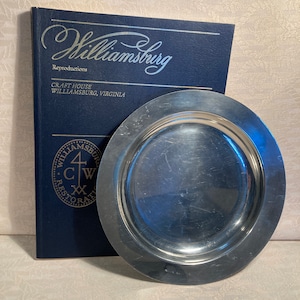 Colonial Williamsburg Soup Plate Pewter