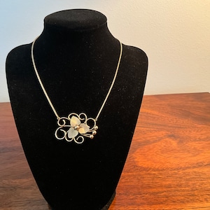 Vintage choker ketting 12k goud gevuld retro