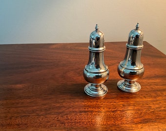 Vintage Roger's Sterling Silver Salt and Pepper Shakers no ponderados