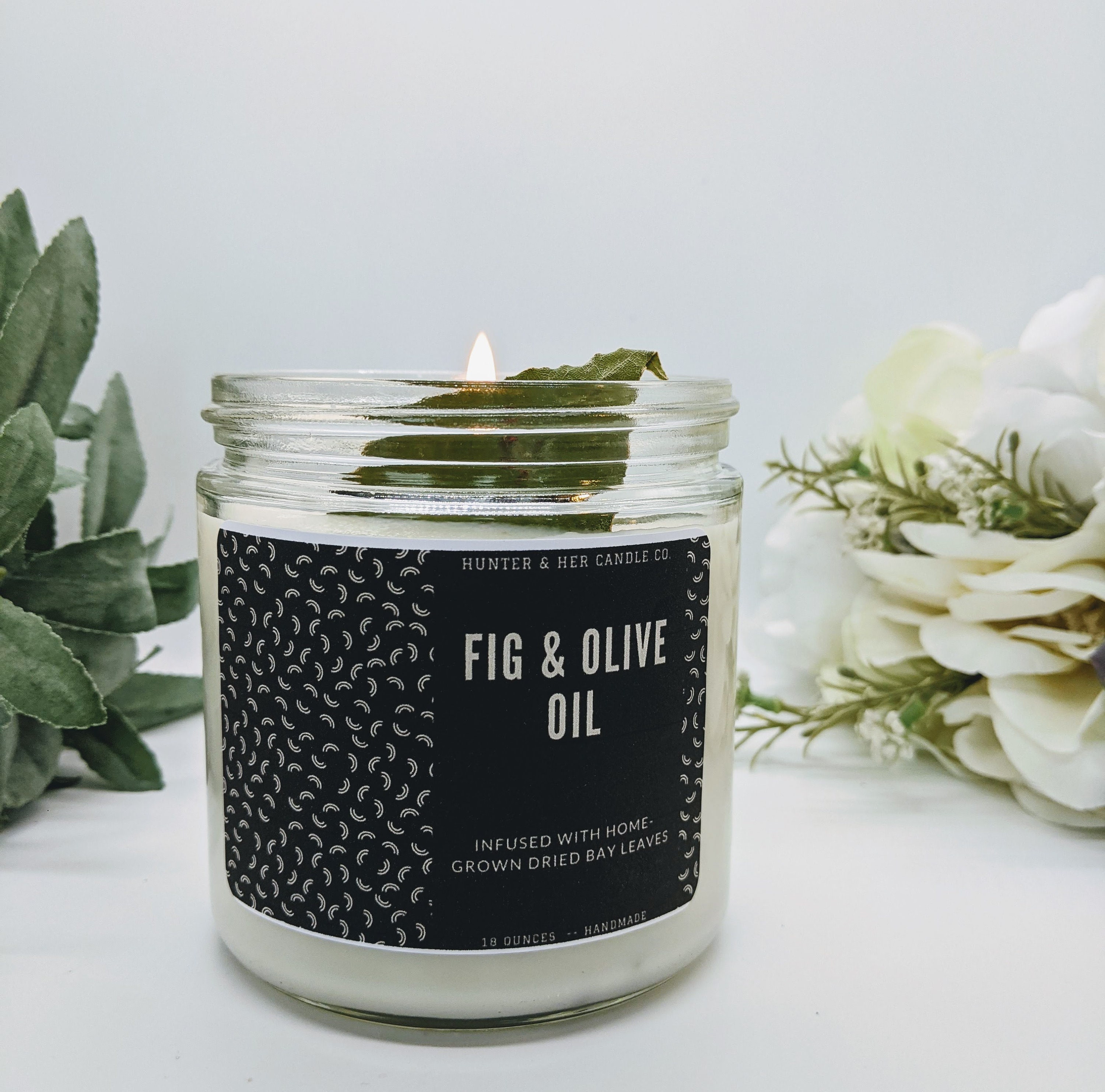 Fig and Olive Infused Candle XL Essential oil candle Etsy