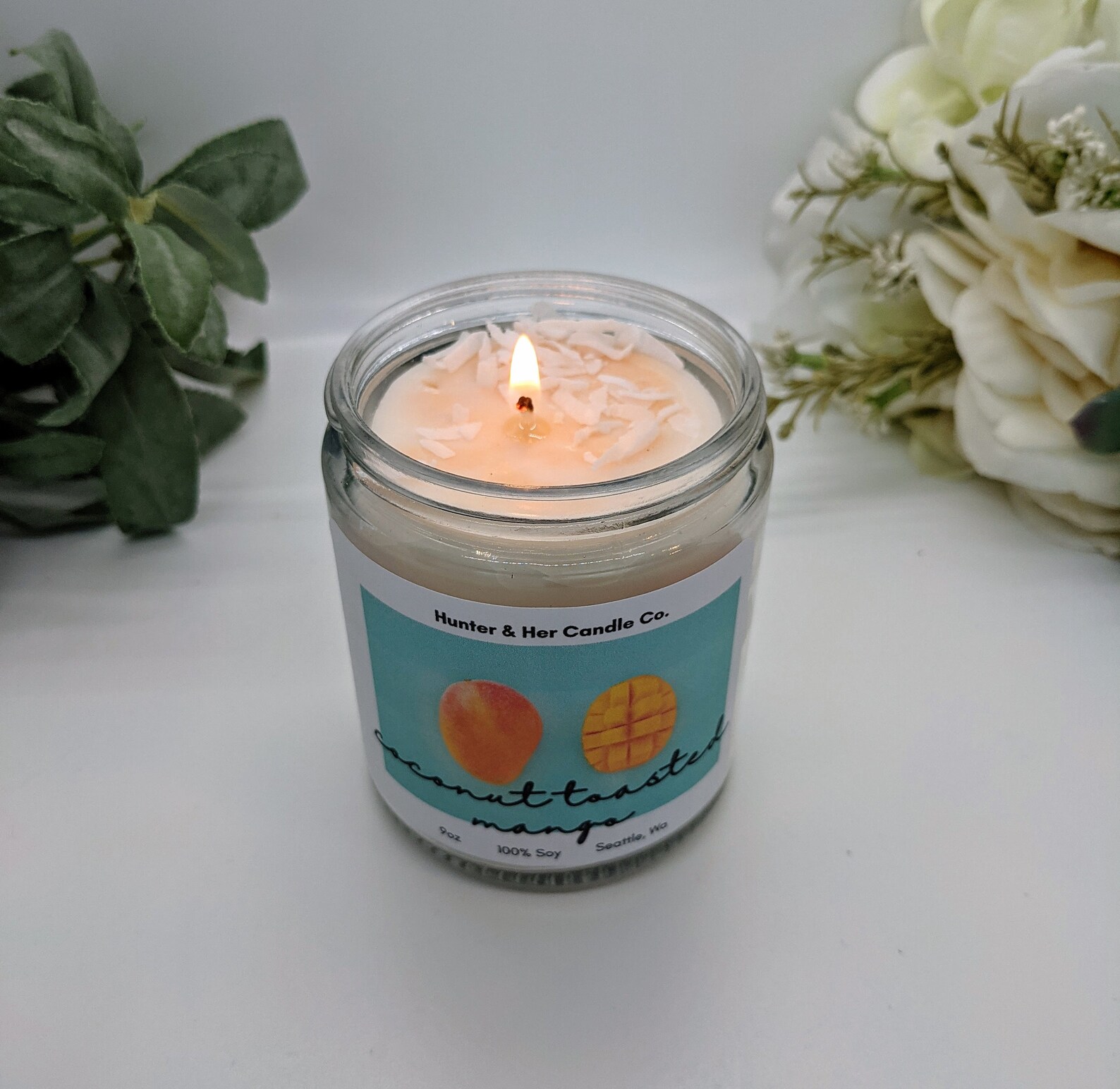 Coconut Mango Candle Paradise Candle Tropical Candle Etsy