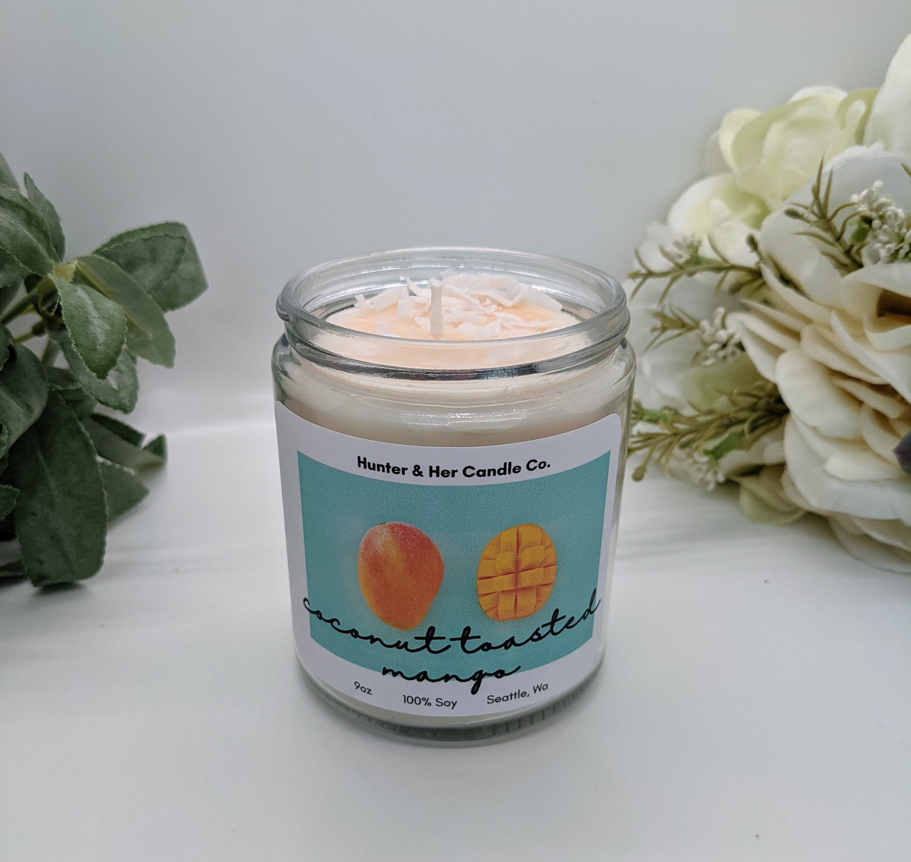 Coconut Mango Candle Paradise Candle Tropical Candle Etsy