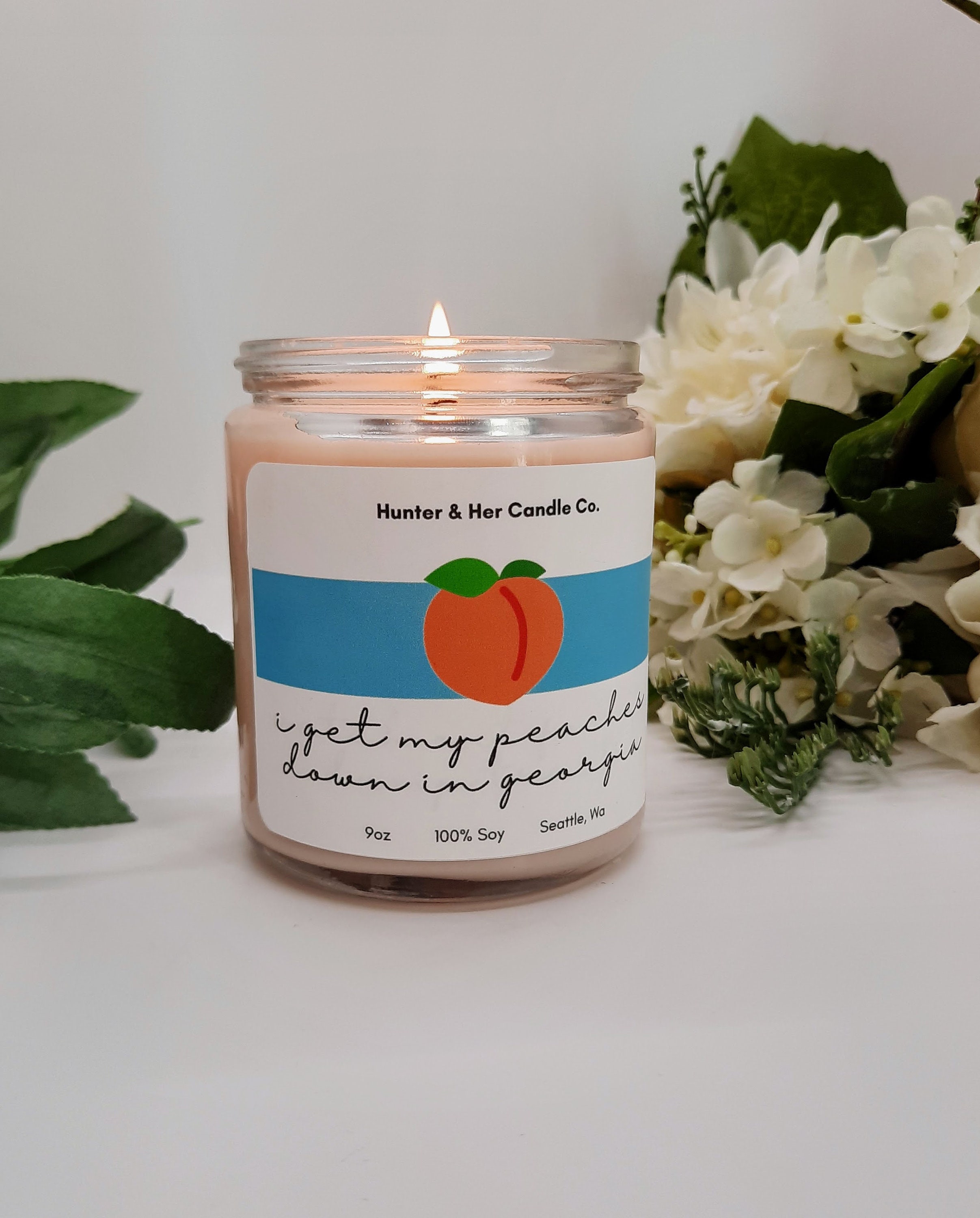 I get my peaches down in Candle SALE Peach Candle Etsy