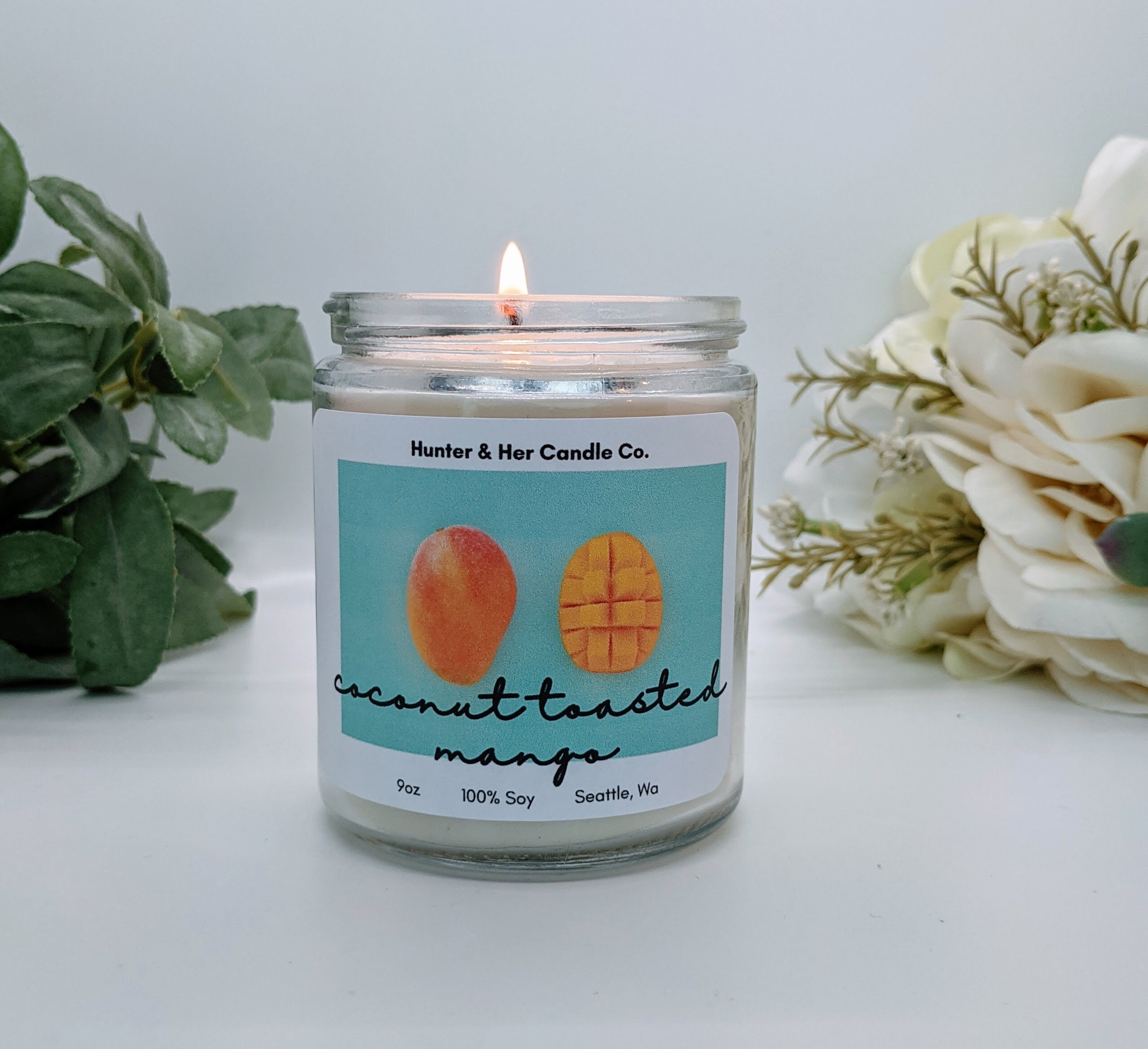 Coconut Mango Candle Paradise Candle Tropical Candle Etsy
