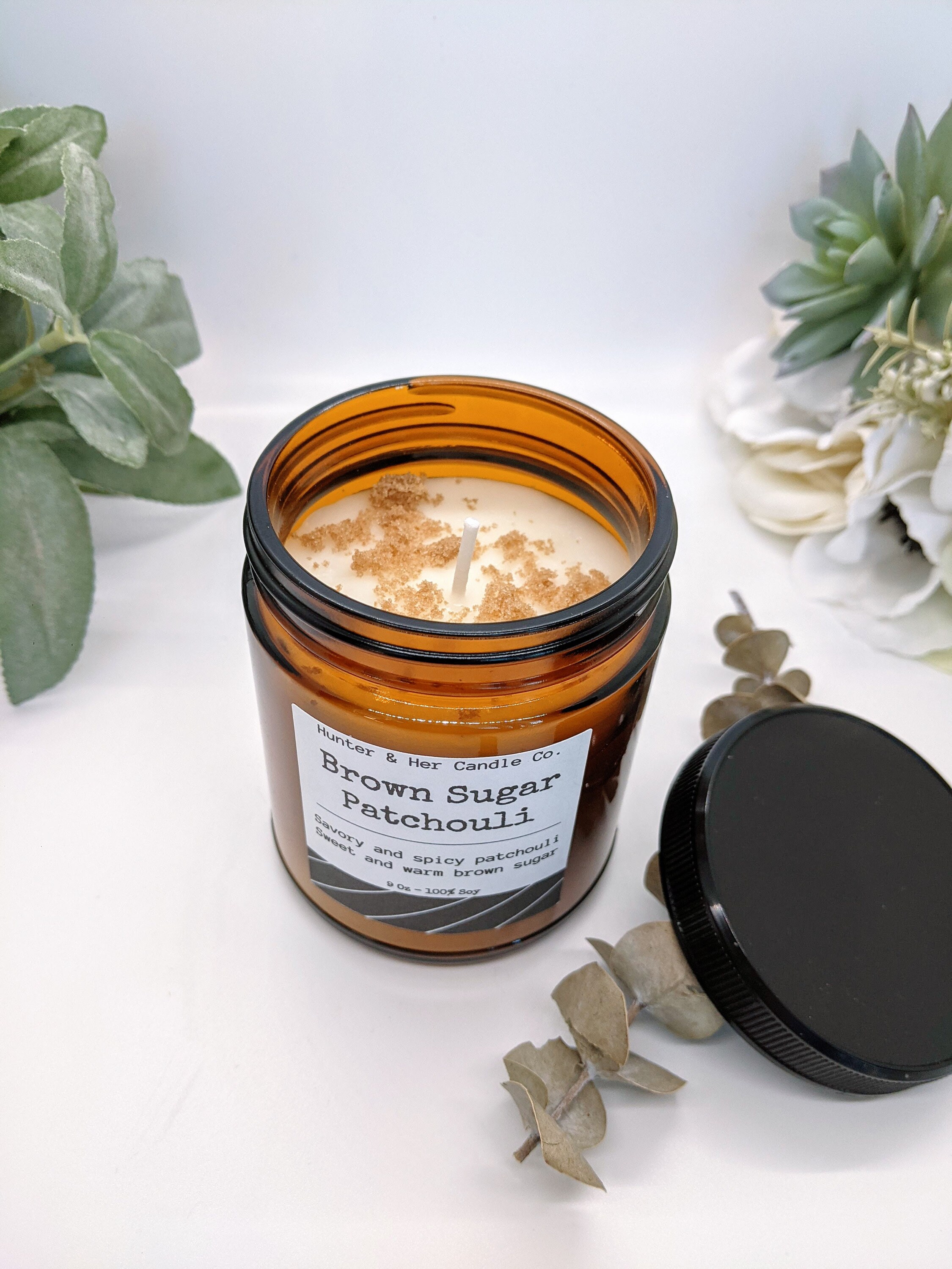 Brown Sugar Patchouli Candle Essential oil candle Etsy