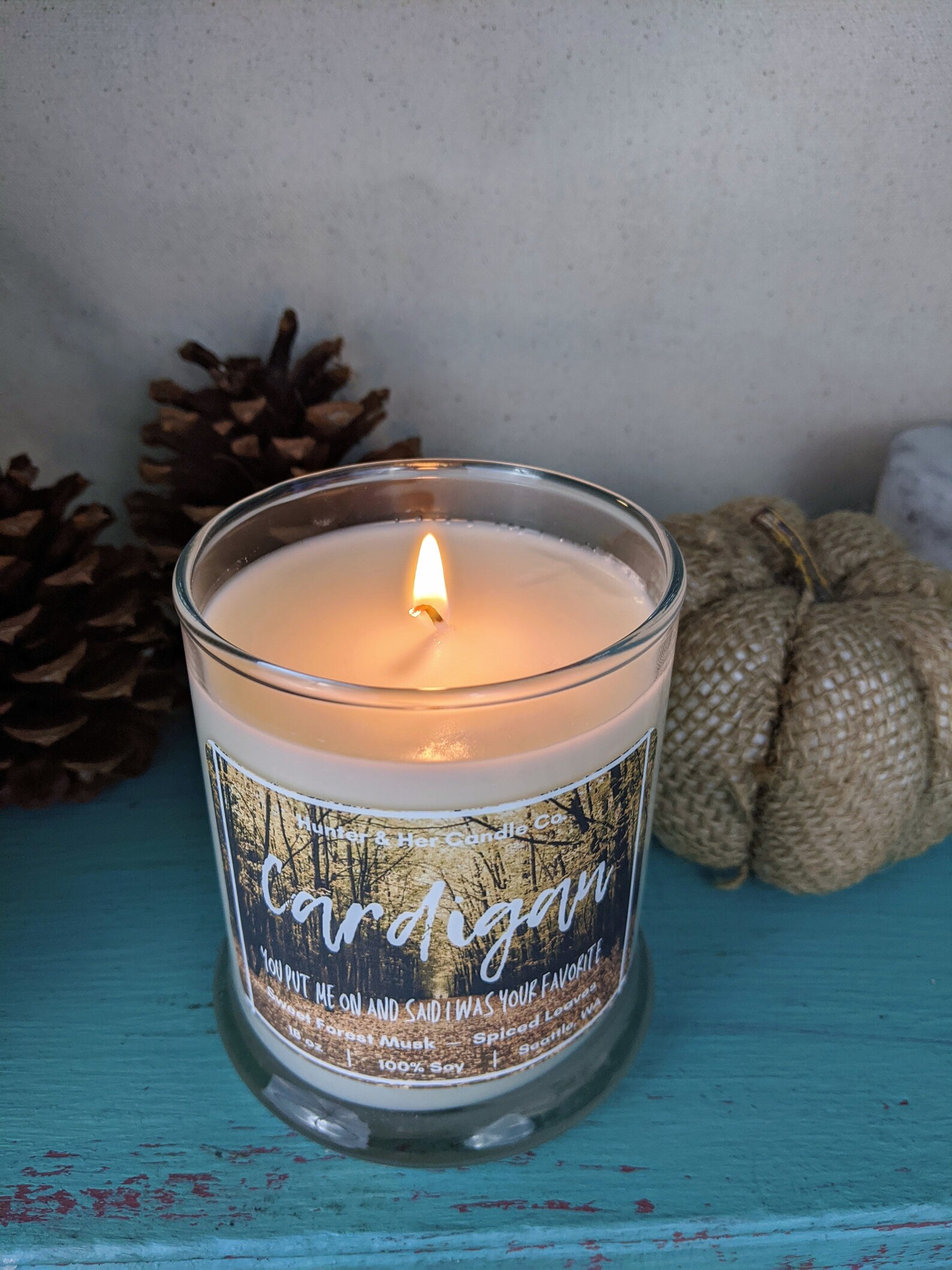 Cardigan Taylor Swift Candle XL Fall Candle Winter candle Etsy