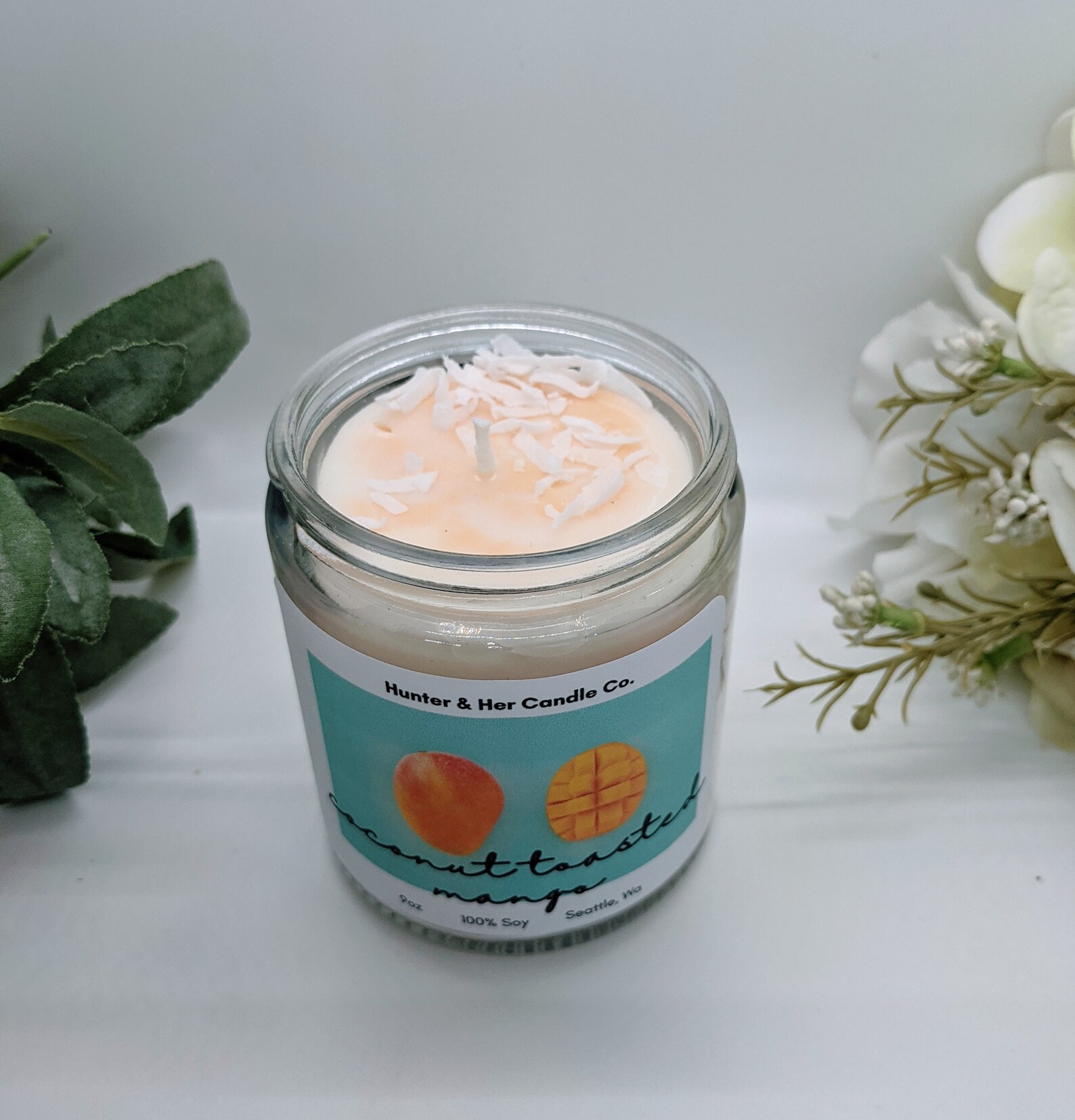 Coconut Mango Candle Paradise Candle Tropical Candle Etsy
