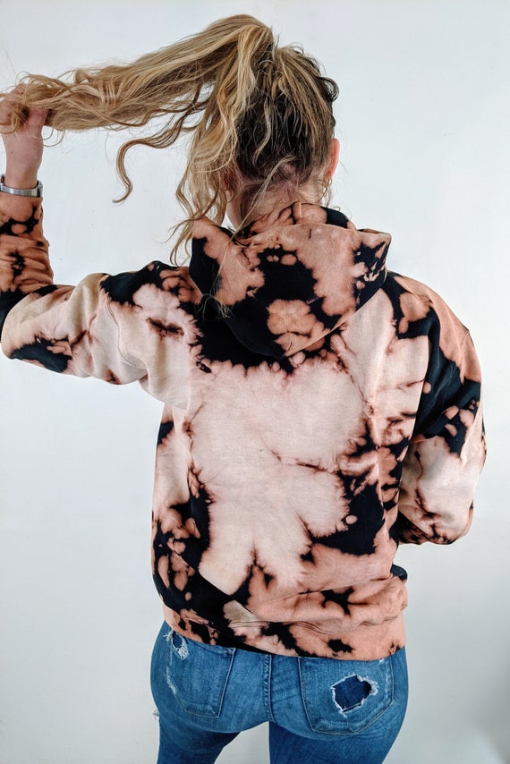 bleach tie dye patterns hoodie