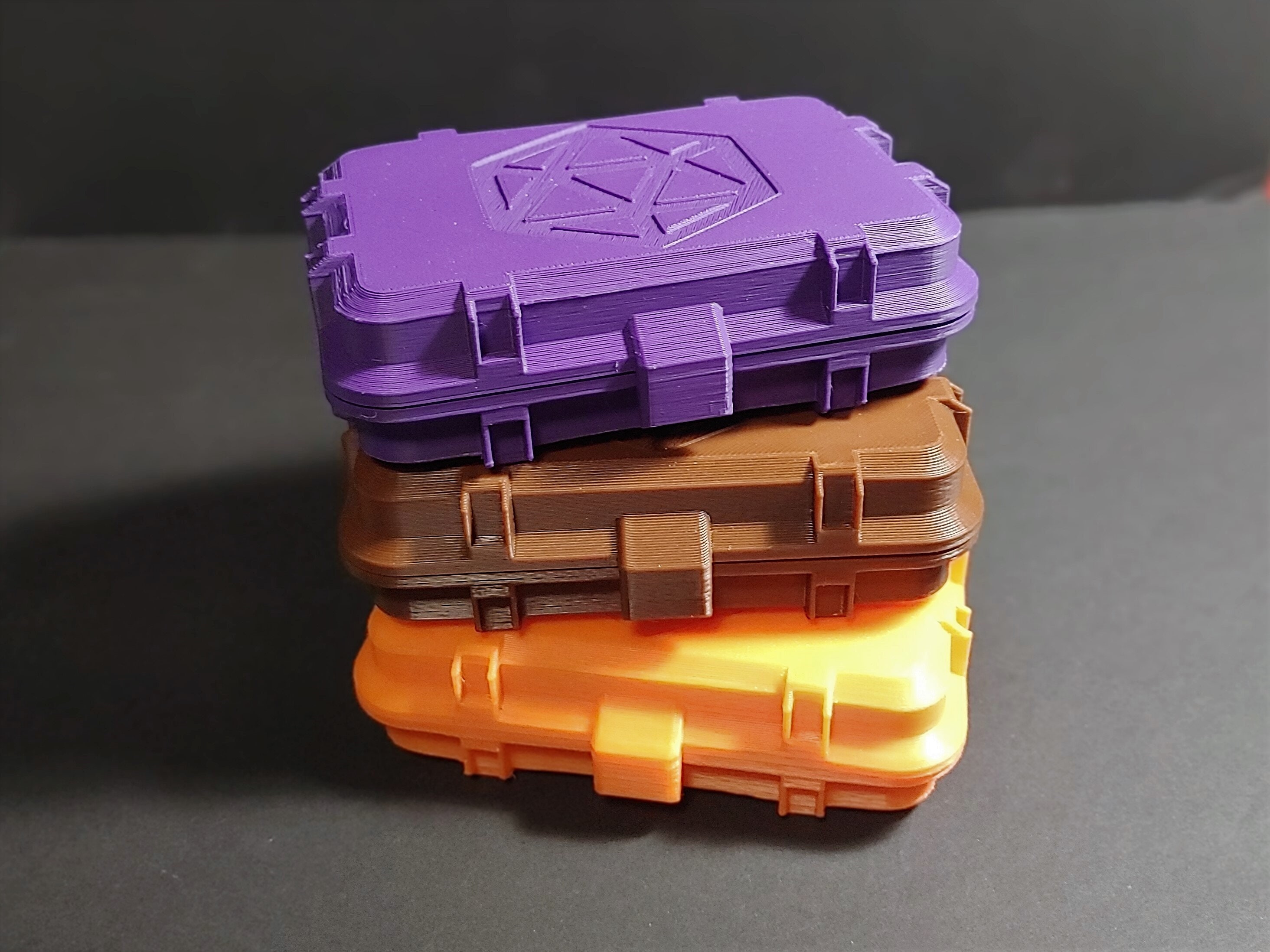 3D printed DnD D&D Dungeons and dragons polyhedral dice case Etsy