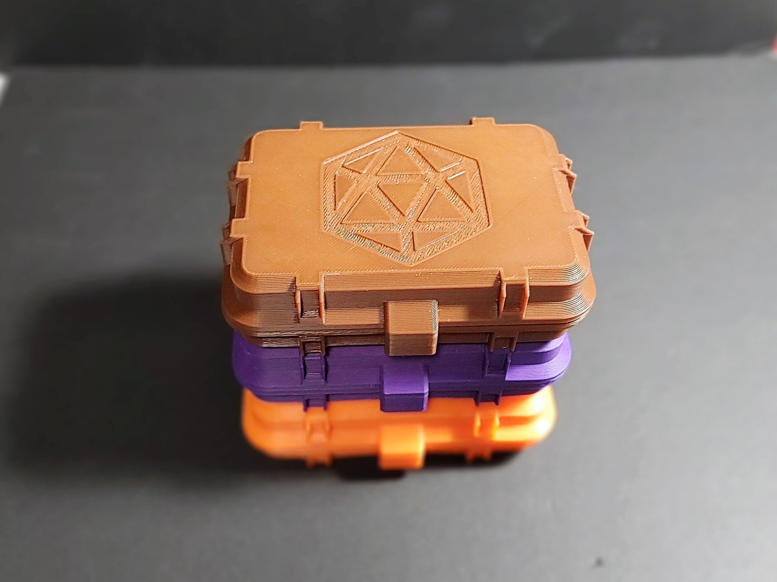 3D printed DnD D&D Dungeons and dragons polyhedral dice case Etsy