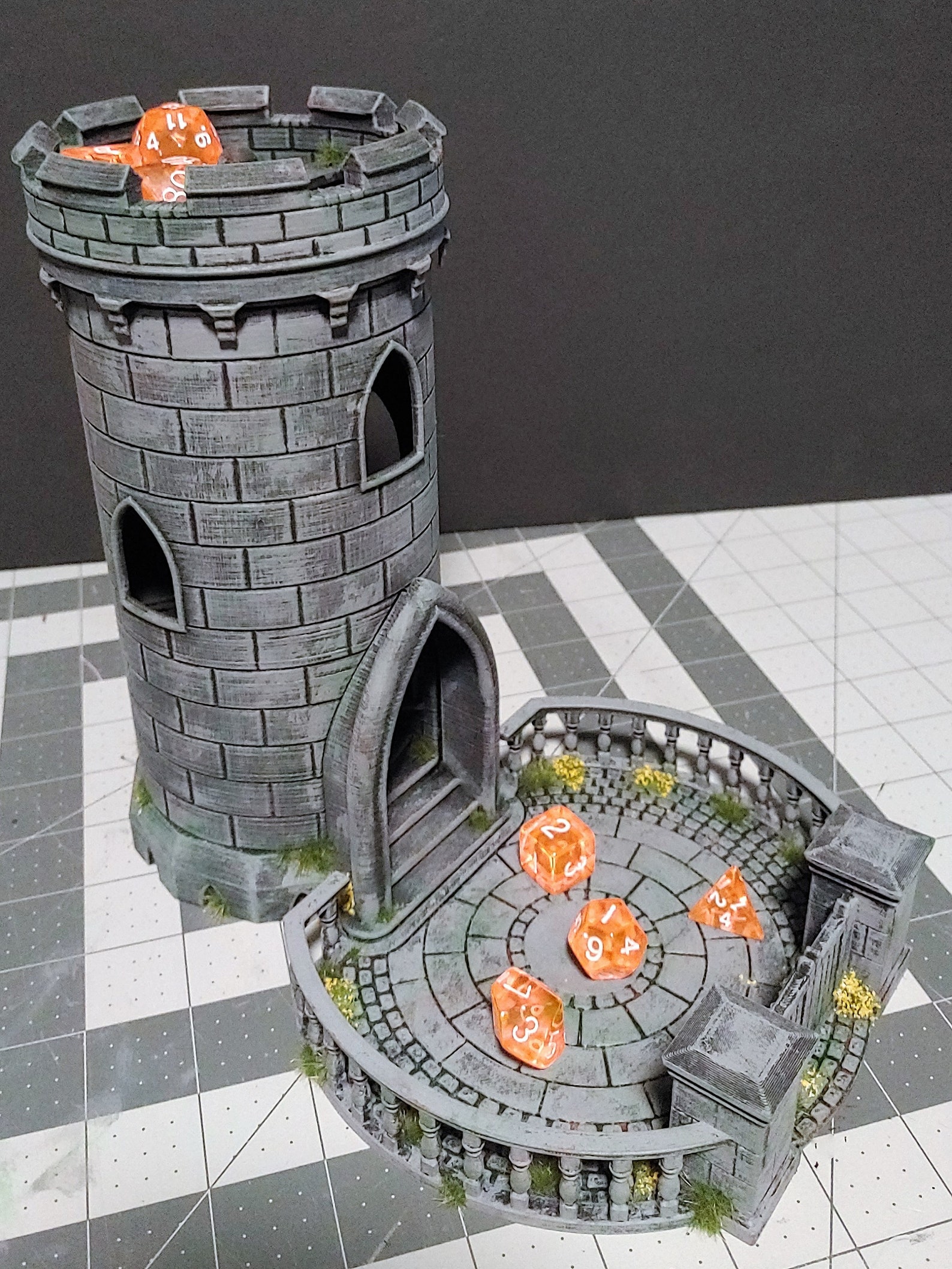 Dice Tower for Gaming Like D&D Looks Like a Castle or Keep Dnd Etsy