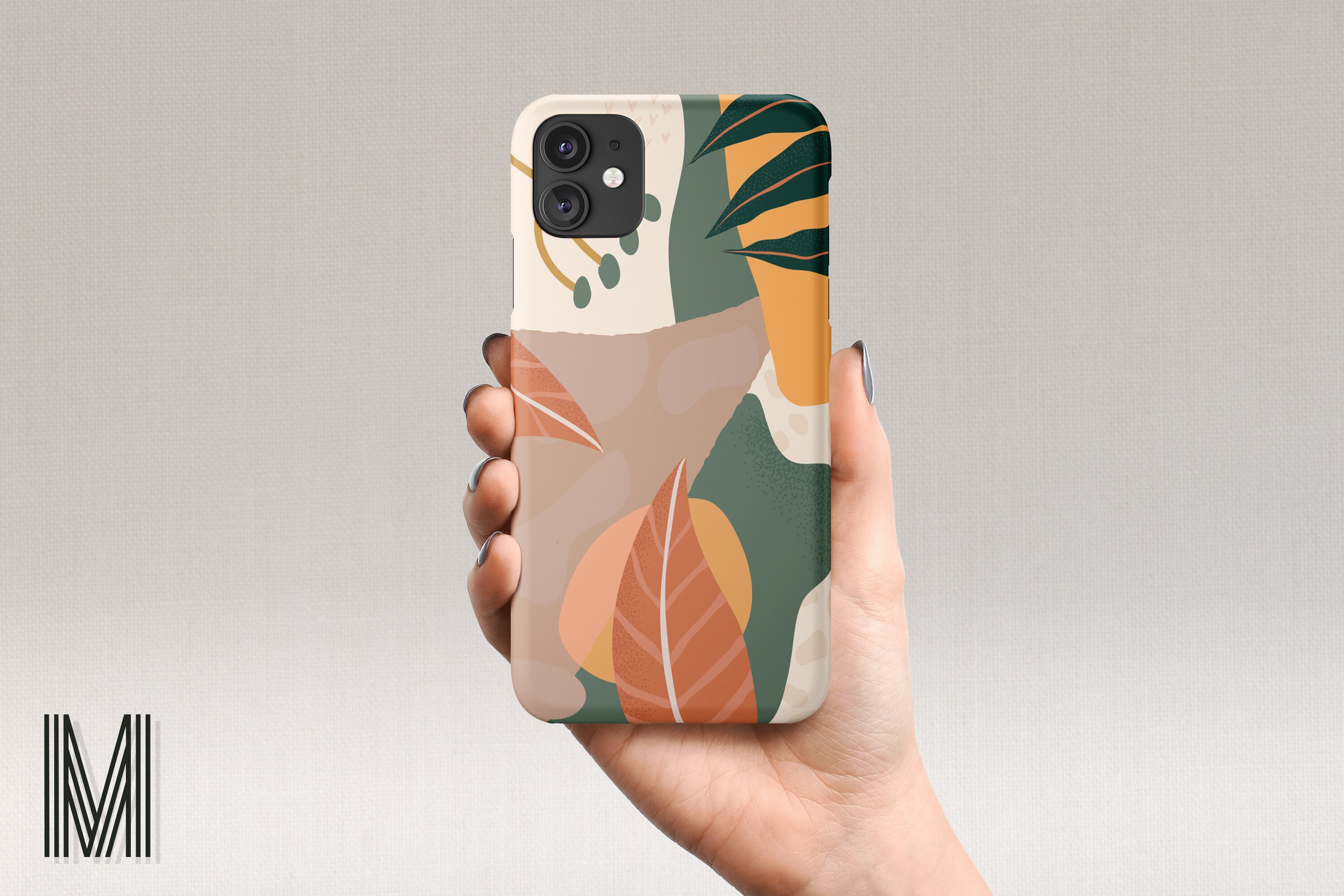 Art iPhone Case Abstract Phone Case with Aesthetic Nature | Etsy