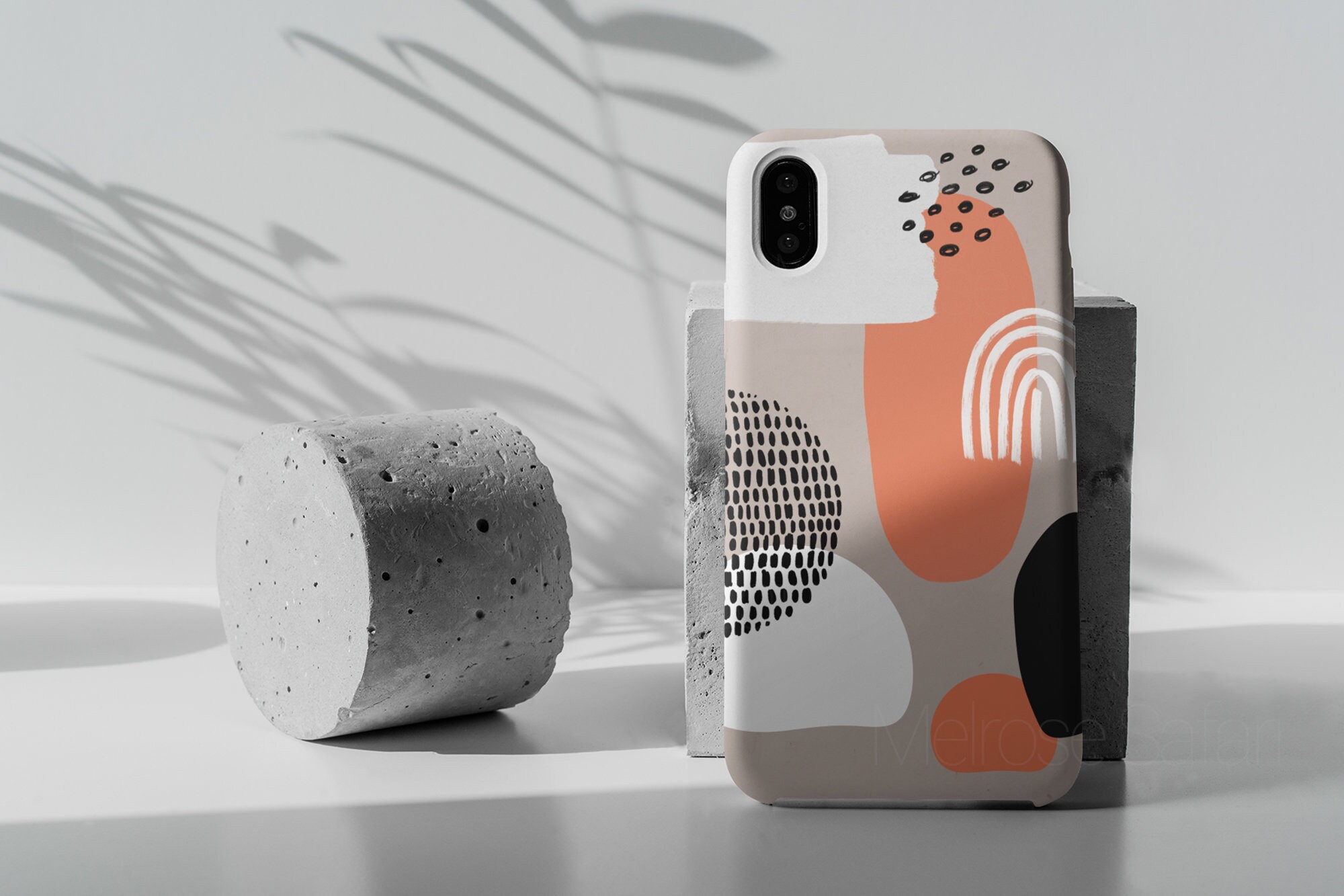 Abstract Art iPhone Case Minimalist iPhone Case Orange Etsy España