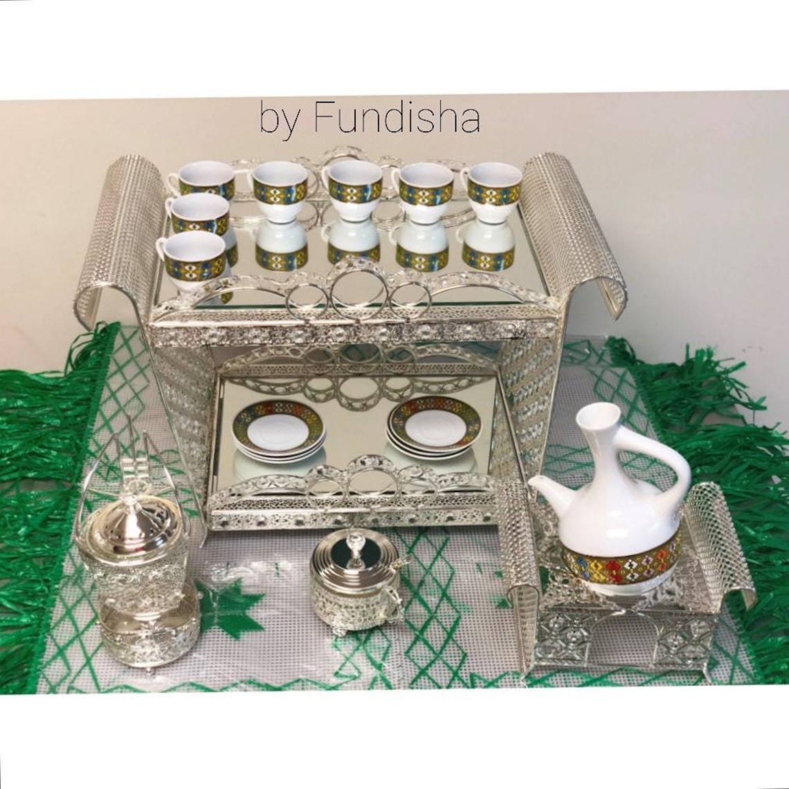 Ethiopian Eritrean Jebena Coffee Table Rekebot Golden and Etsy