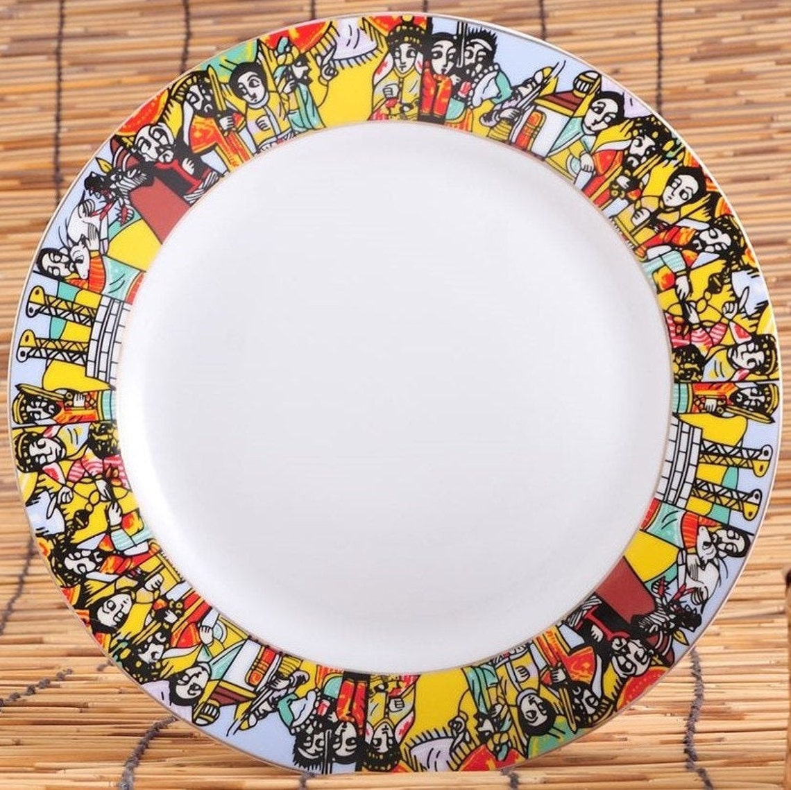 Ethiopian/Eritrean Porcelain 6Pieces Dinner Plates Set Etsy