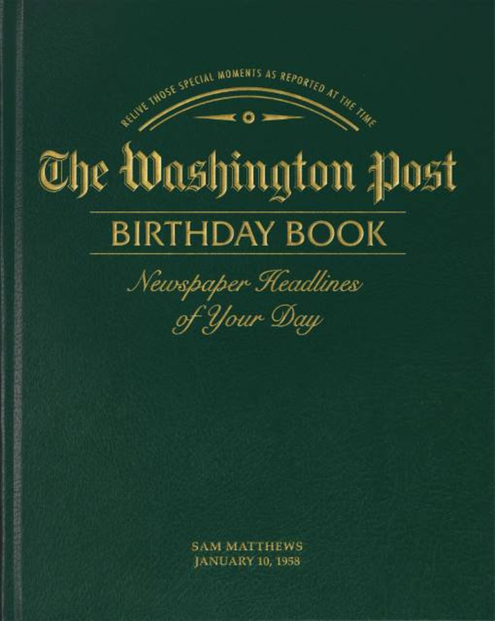 Washington Post Personalized Birthday Book Anniversary Etsy