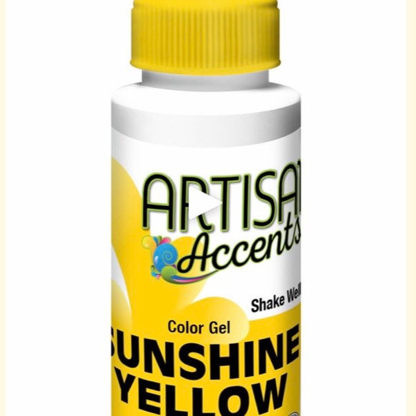 Artisan Accents Sunshine Yellow Gel Color