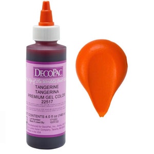 DecoPac Tangerine Premium Gel Color