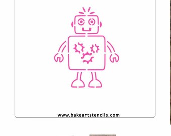 BakeArt Roboter PYO Cookie Schablone