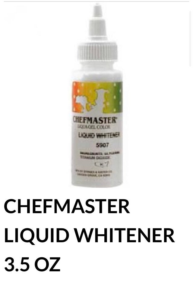 ここ Chefmaster White Liquid Gel Color - Etsy