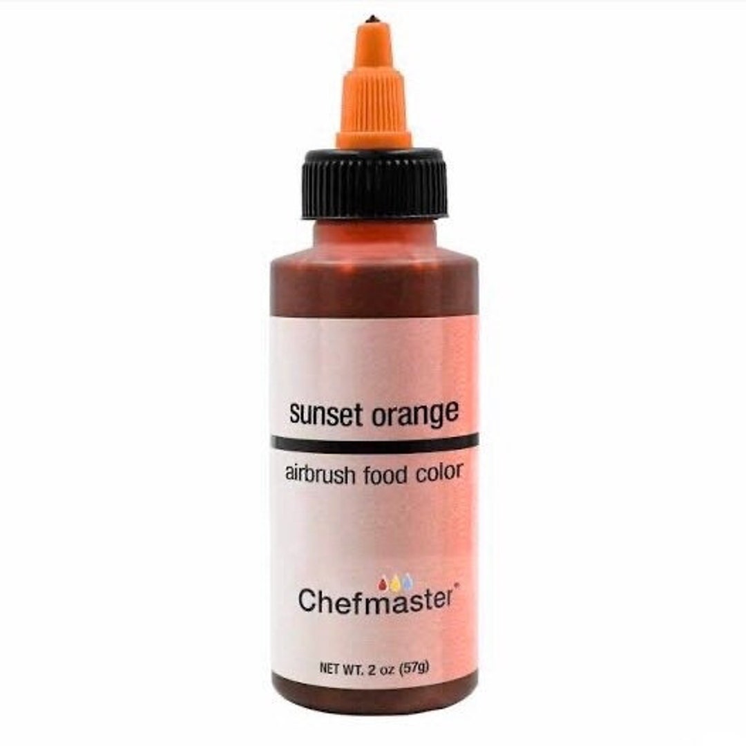 Chefmaster Sunset Orange Air Brush Color - Etsy