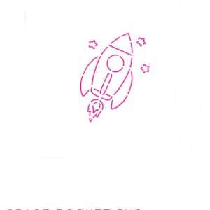 BakeArt Space Rocket PYO Cookie Stencil