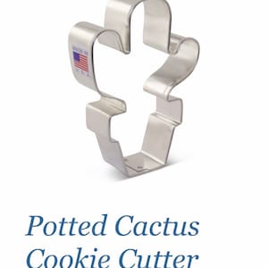 Potted Cactus Cookie Cutter