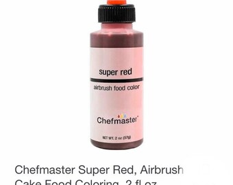 ChefMaster Super Red Air Brush Color