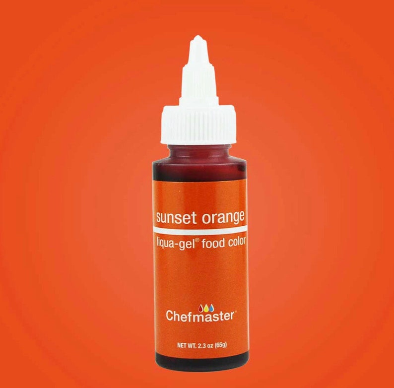 Chefmaster Sunset Orange Gel Color - Etsy