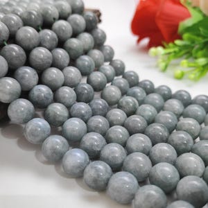 Smooth Malay Jade Beads, Gemstone Round Beads, 6/ 8 / 10 mm To Choose From, Stone Beads, DIY Bracelet Beads, 15&quot; Full Strand. A196