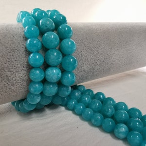 1 Full Strand Smooth Malay Jade Beads, Gemstone Round Beads, Stone Beads, 6/ 8 / 10 mm To Choose From,  DIY Bracelet Beads, Findings, A-124