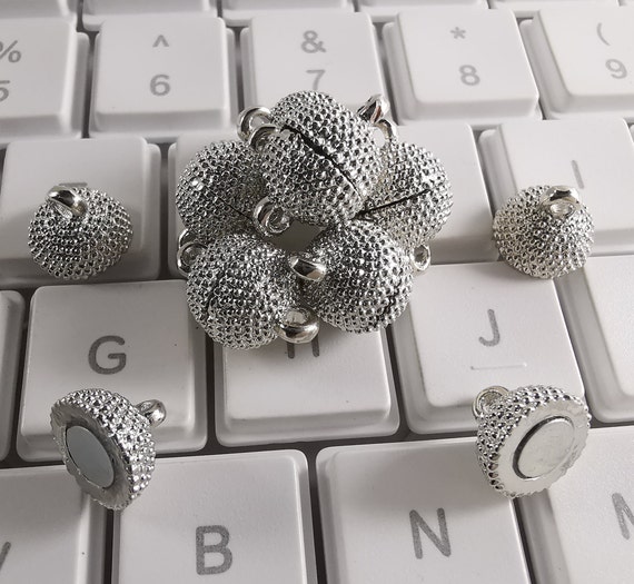 5 Or 10 Sets Magnetic Clasp Ball Shaped Magnetic Clasp Bracelet End Clasp 10mm Magnet Metal Clasp Strong Magnetic Clasp Findings B060