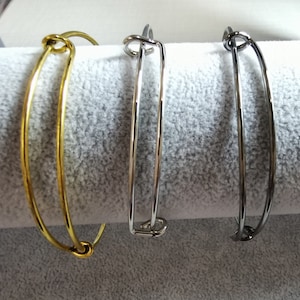 10 pcs Metal Expandable Bracelet, Adjustable Bracelet, Adjustable Metal Wire Bracelet, DIY Jewelry Supply, DIY Jewelry, Wholesale