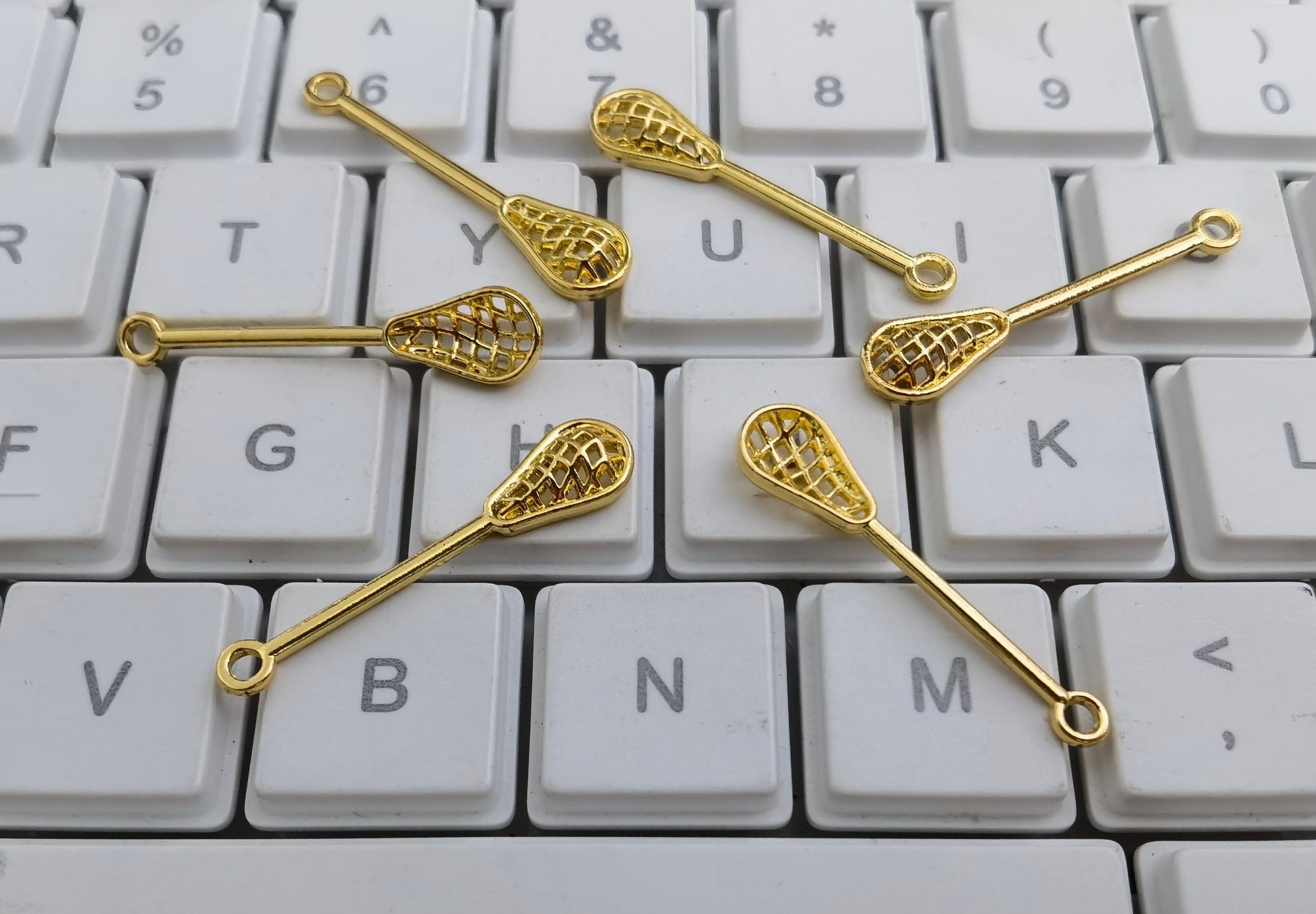 20 100pcs Metal Lacrosse Stick Charms Lacrosse Stick Etsy