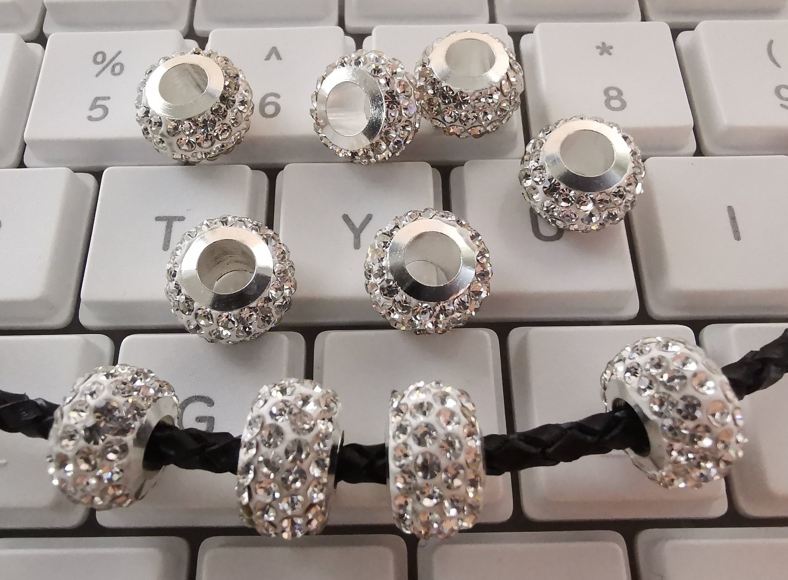 PandaHall, 100 Perline In Argilla Polimerica Con Strass - Foto 4