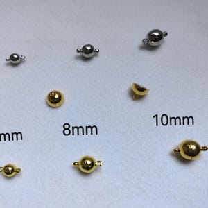 Stainless Steel Bracelet Clasp, 6mm 8mm 10mm Bracelet End Clasp, Bracelet Connector Clasp. Findings, 6 - 50pcs Optional. K04